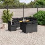 8-piece garden sofa set and black synthetic rattan cushions by , Garden sets - Ref: Foro24-3271846, Price: 656,11 €, Discount: %