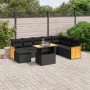 8-teiliges Gartensofa-Set und schwarze synthetische Rattankissen von , Gartensets - Ref: Foro24-3274093, Preis: 575,43 €, Rab...