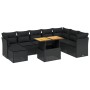 8-piece garden sofa set and black synthetic rattan cushions by , Garden sets - Ref: Foro24-3275512, Price: 567,97 €, Discount: %