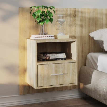 Sonoma Oak Wall Nightstand by vidaXL, Nightstands - Ref: Foro24-811013, Price: 45,99 €, Discount: %