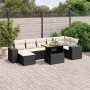 8-teiliges Gartensofa-Set und schwarze synthetische Rattankissen von , Gartensets - Ref: Foro24-3275933, Preis: 568,91 €, Rab...