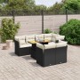 8-teiliges Gartensofa-Set und schwarze synthetische Rattankissen von , Gartensets - Ref: Foro24-3270706, Preis: 576,29 €, Rab...