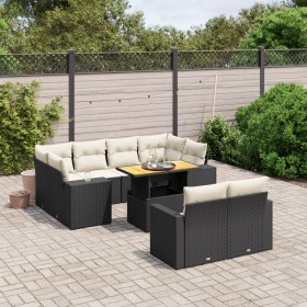 11-teiliges Gartensofa-Set und schwarze synthetische Rattankissen von , Gartensets - Ref: Foro24-3274589, Preis: 653,69 €, Ra...