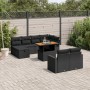 11-teiliges Gartensofa-Set und schwarze synthetische Rattankissen von , Gartensets - Ref: Foro24-3276511, Preis: 648,09 €, Ra...