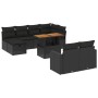 11-teiliges Gartensofa-Set und schwarze synthetische Rattankissen von , Gartensets - Ref: Foro24-3276511, Preis: 648,09 €, Ra...