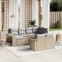 11-teiliges Gartensofa-Set mit beigen synthetischen Rattankissen von , Gartensets - Ref: Foro24-3228909, Preis: 665,57 €, Rab...