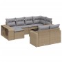 11-teiliges Gartensofa-Set mit beigen synthetischen Rattankissen von , Gartensets - Ref: Foro24-3228909, Preis: 665,57 €, Rab...