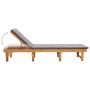 Folding sun lounger with solid acacia wood cushion by vidaXL, Loungers - Ref: Foro24-46491, Price: 171,41 €, Discount: %