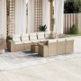 11-teiliges Gartensofa-Set mit beigen synthetischen Rattankissen von , Gartensets - Ref: Foro24-3257955, Preis: 810,81 €, Rab...