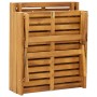 Tumbona plegable con cojín madera maciza de acacia de vidaXL, Tumbonas - Ref: Foro24-46491, Precio: 171,23 €, Descuento: %