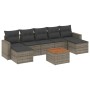 Set de sofás de jardín 8 pzas y cojines ratán sintético gris de , Conjuntos de jardín - Ref: Foro24-3256585, Precio: 513,05 €...