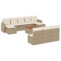 Set de sofás de jardín 11pzas con cojines ratán sintético beige de , Conjuntos de jardín - Ref: Foro24-3256660, Precio: 760,9...