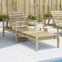 Impregnated pine wood lounger 199.5x62x55 cm by , Loungers - Ref: Foro24-832542, Price: 98,99 €, Discount: %