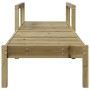 Tumbona de madera de pino impregnada 199,5x62x55 cm de , Tumbonas - Ref: Foro24-832542, Precio: 98,64 €, Descuento: %