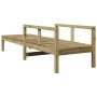 Tumbona de madera de pino impregnada 199,5x62x55 cm de , Tumbonas - Ref: Foro24-832542, Precio: 98,64 €, Descuento: %