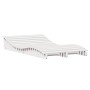 Solid white pine wood lounger 205x110x31.5 cm by , Loungers - Ref: Foro24-832589, Price: 156,71 €, Discount: %