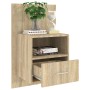 Sonoma Oak Wall Nightstand by vidaXL, Nightstands - Ref: Foro24-811013, Price: 45,99 €, Discount: %