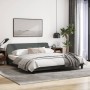 Bed frame with headboard dark gray fabric 180x200 cm by , Beds and slatted bases - Ref: Foro24-373226, Price: 146,99 €, Disco...