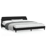 Estructura de cama con cabecero cuero sintético negro 200x200cm de , Camas y somieres - Ref: Foro24-373258, Precio: 162,60 €,...