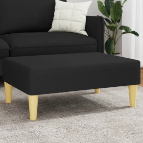 Black fabric footrest 77x55x31 cm by , Ottomans - Ref: Foro24-379555, Price: 63,99 €, Discount: %