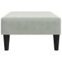 Reposapiés de terciopelo gris claro 77x55x31 cm de , Otomanas - Ref: Foro24-379557, Precio: 73,71 €, Descuento: %