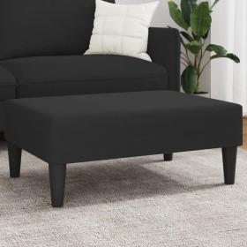 Black velvet footstool 77x55x31 cm by , Ottomans - Ref: Foro24-379560, Price: 75,99 €, Discount: %