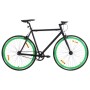 Bicicleta de piñón fijo negro y verde 700c 59 cm de , Bicicletas - Ref: Foro24-92257, Precio: 254,56 €, Descuento: %