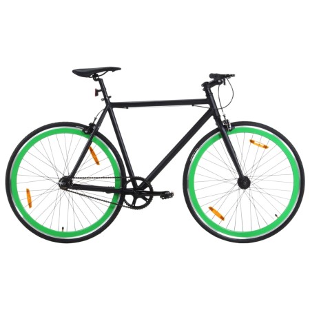 Bicicleta de piñón fijo negro y verde 700c 59 cm de , Bicicletas - Ref: Foro24-92257, Precio: 254,56 €, Descuento: %