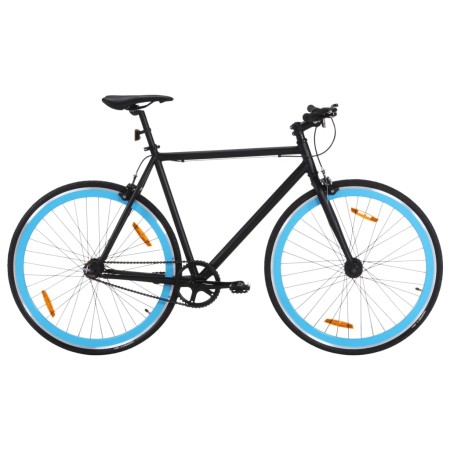 Bicicleta de piñón fijo negro y azul 700c 59 cm de , Bicicletas - Ref: Foro24-92260, Precio: 254,28 €, Descuento: %