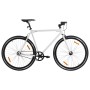 Black and white fixed gear bike 700c 55 cm by , bikes - Ref: Foro24-92262, Price: 259,99 €, Discount: %