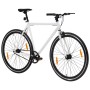 Bicicleta de piñón fijo blanco y negro 700c 55 cm de , Bicicletas - Ref: Foro24-92262, Precio: 297,95 €, Descuento: %