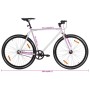 Schwarz-weißes Fixed-Gear-Fahrrad 700c 55 cm von , Fahrräder - Ref: Foro24-92262, Preis: 297,95 €, Rabatt: %