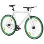 Bicicleta de piñón fijo blanco y verde 700c 59 cm de , Bicicletas - Ref: Foro24-92269, Precio: 242,77 €, Descuento: %