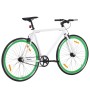 Bicicleta de piñón fijo blanco y verde 700c 59 cm de , Bicicletas - Ref: Foro24-92269, Precio: 242,77 €, Descuento: %