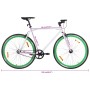 Bicicleta de piñón fijo blanco y verde 700c 59 cm de , Bicicletas - Ref: Foro24-92269, Precio: 242,77 €, Descuento: %