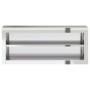 Kitchen wall cabinet with stainless steel shelf by , Food container - Ref: Foro24-376445, Price: 169,58 €, Discount: %