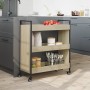 Sonoma oak engineered wood kitchen cart 70x30x82 cm by , Kitchen and dining carts - Ref: Foro24-842317, Price: 59,48 €, Disco...