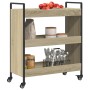 Carrito de cocina madera de ingeniería roble Sonoma 70x30x82 cm de , Carros de cocina y comedor - Ref: Foro24-842317, Precio:...