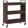 Oak brown engineered wood kitchen cart 70x30x82 cm by , Kitchen and dining carts - Ref: Foro24-842320, Price: 60,71 €, Discou...