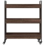 Oak brown engineered wood kitchen cart 70x30x82 cm by , Kitchen and dining carts - Ref: Foro24-842320, Price: 60,71 €, Discou...