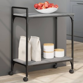 Sonoma gray engineered wood kitchen cart 60.5x31x72.5 cm by , Kitchen and dining carts - Ref: Foro24-842369, Price: 43,83 €, ...