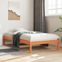 Sofá cama de madera maciza de pino marrón cera 90x200 cm de , Camas y somieres - Ref: Foro24-844405, Precio: 67,86 €, Descuen...