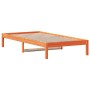 Sofá cama de madera maciza de pino marrón cera 90x200 cm de , Camas y somieres - Ref: Foro24-844405, Precio: 67,86 €, Descuen...