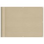 Balcony screen 100% polyester Oxford beige 75x1000 cm by , Umbrellas - Ref: Foro24-4000174, Price: 37,90 €, Discount: %