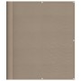 Balcony screen 100% polyester Oxford taupe 120x1000 cm by , Umbrellas - Ref: Foro24-4000251, Price: 43,25 €, Discount: %