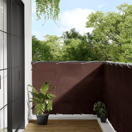 Balcony screen 100% polyester Oxford brown 120x700 cm by , Umbrellas - Ref: Foro24-4000396, Price: 33,99 €, Discount: %