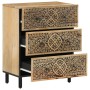 3-piece sideboard solid mango wood 60x33x75 cm by , Sideboards - Ref: Foro24-3206306, Price: 505,05 €, Discount: %