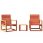 Garden furniture set 3 pieces solid pine wood wax brown by , Garden sets - Ref: Foro24-844646, Price: 135,16 €, Discount: %