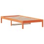 Sofá cama de madera maciza de pino marrón cera 90x190 cm de , Camas y somieres - Ref: Foro24-844407, Precio: 60,20 €, Descuen...