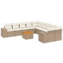 11-teiliges Gartensofa-Set mit beigen synthetischen Rattankissen von , Gartensets - Ref: Foro24-3257969, Preis: 810,81 €, Rab...